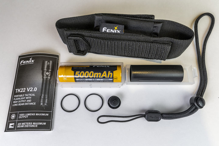 Fenix TK22 V2.0 Tactical Flashlight Extras